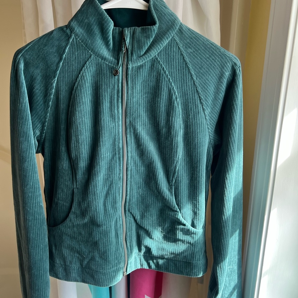 Lululemon Scuba Track Jacket Velvet Cord